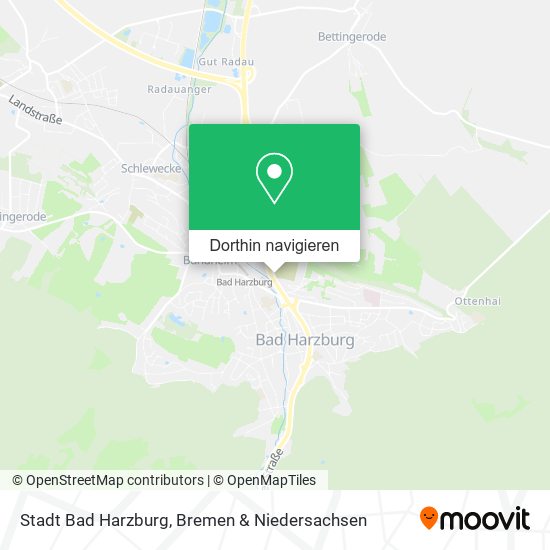 Stadt Bad Harzburg Karte