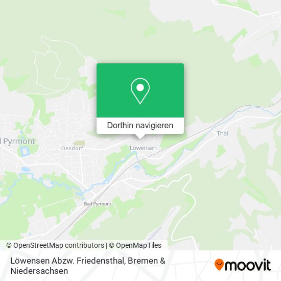 Löwensen Abzw. Friedensthal Karte