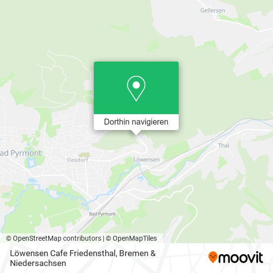 Löwensen Cafe Friedensthal Karte