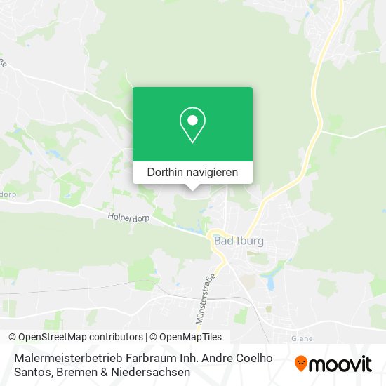 Malermeisterbetrieb Farbraum Inh. Andre Coelho Santos Karte