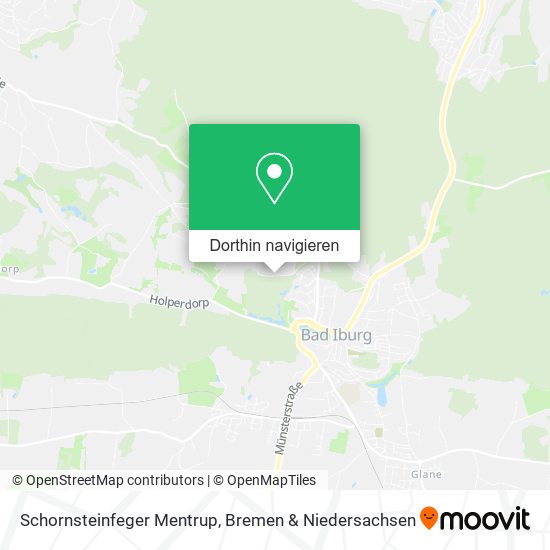 Schornsteinfeger Mentrup Karte