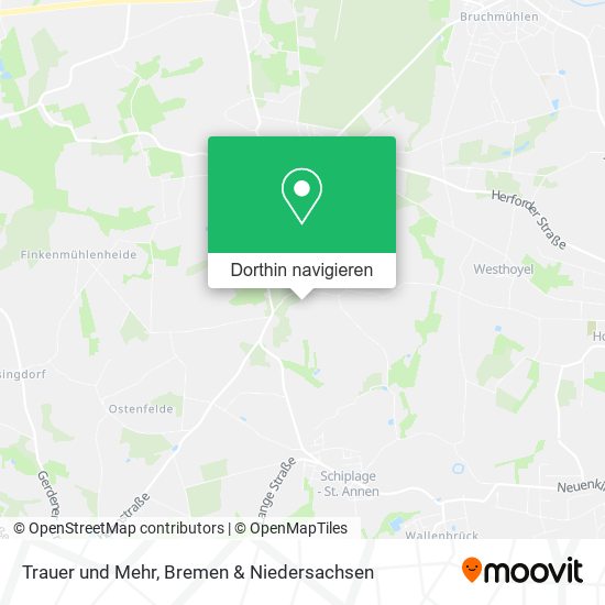 Trauer und Mehr Karte