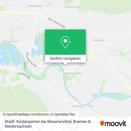 Städt. Kindergarten die Weserwichtel Karte