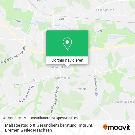 Maßagestudio & Gesundheitsberatung Imgrunt Karte