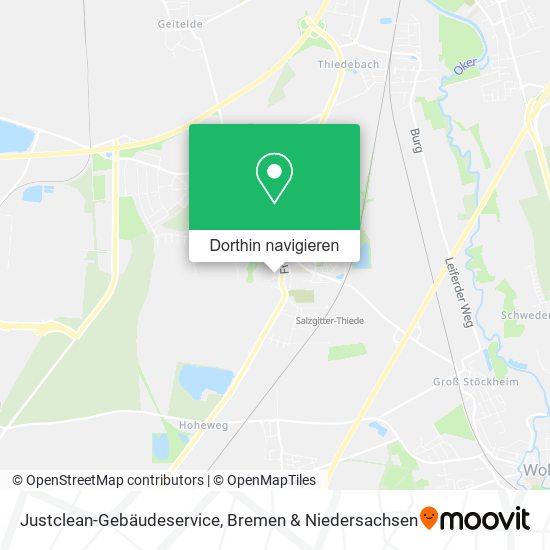 Justclean-Gebäudeservice Karte