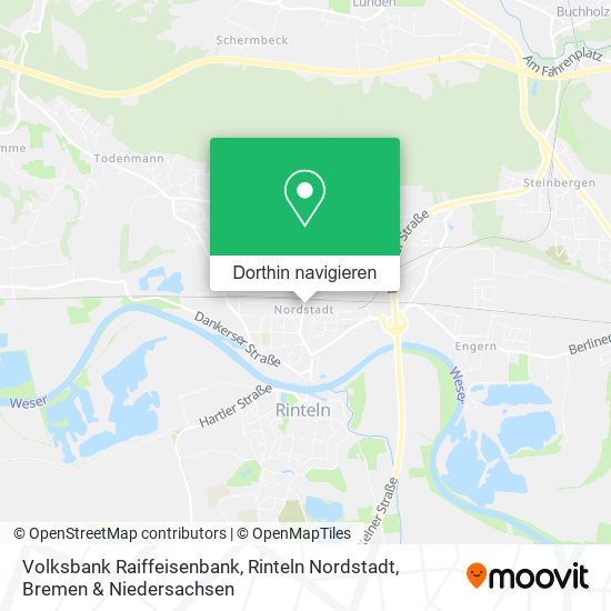 Volksbank Raiffeisenbank, Rinteln Nordstadt Karte
