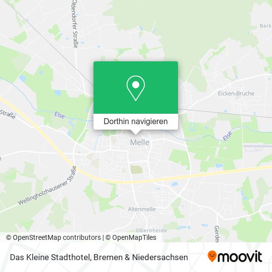 Das Kleine Stadthotel Karte