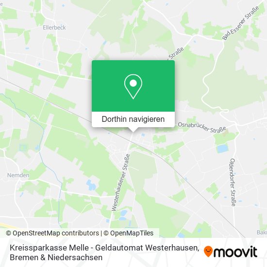 Kreissparkasse Melle - Geldautomat Westerhausen Karte