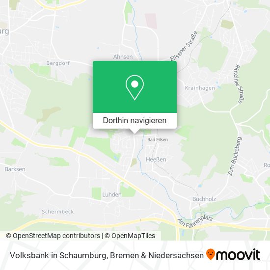 Volksbank in Schaumburg Karte
