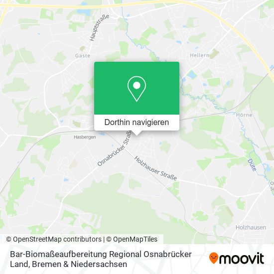 Bar-Biomaßeaufbereitung Regional Osnabrücker Land Karte