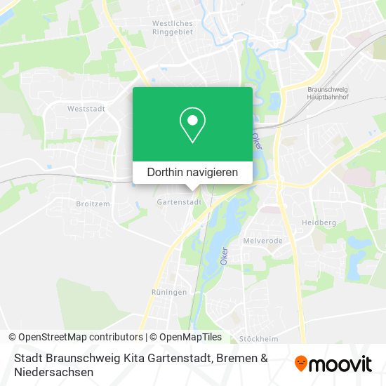 Stadt Braunschweig Kita Gartenstadt Karte