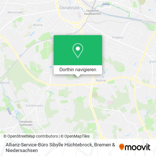 Allianz-Service-Büro Sibylle Hüchtebrock Karte
