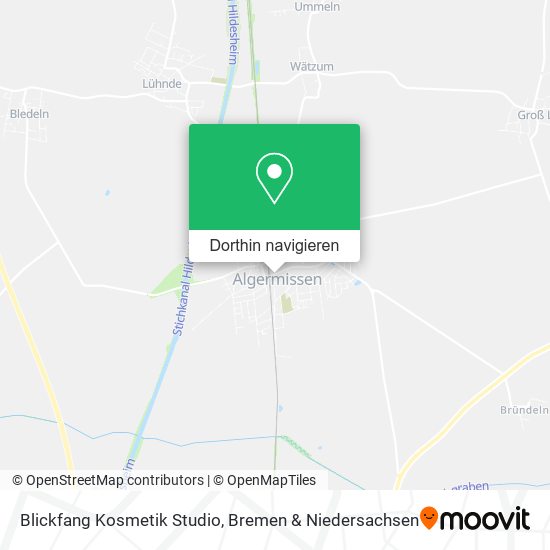 Blickfang Kosmetik Studio Karte
