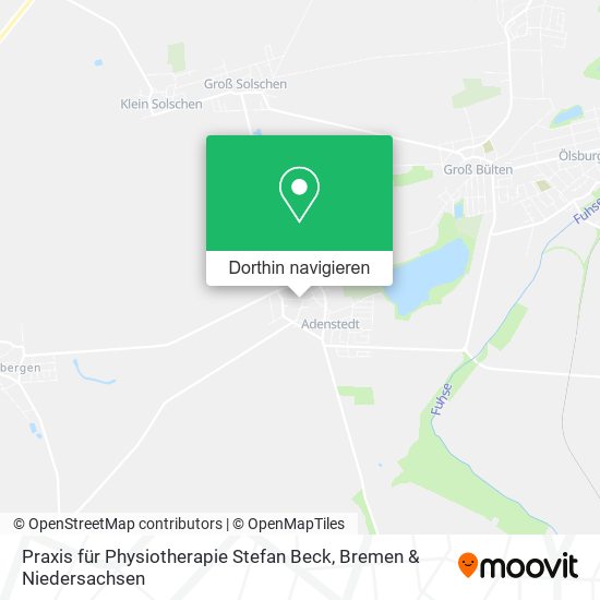 Praxis für Physiotherapie Stefan Beck Karte
