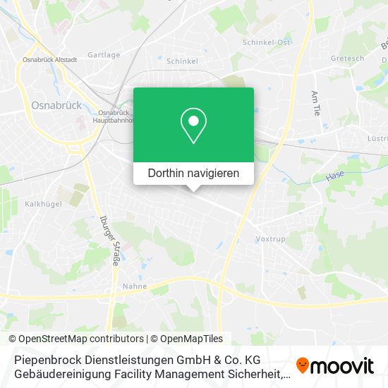 Piepenbrock Dienstleistungen GmbH & Co. KG Gebäudereinigung Facility Management Sicherheit Karte