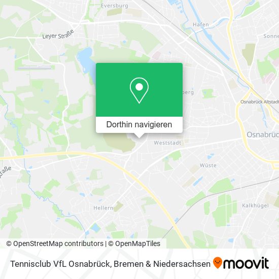 Tennisclub VfL Osnabrück Karte