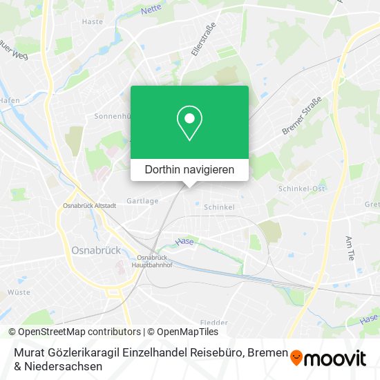 Murat Gözlerikaragil Einzelhandel Reisebüro Karte