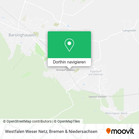 Westfalen Weser Netz Karte