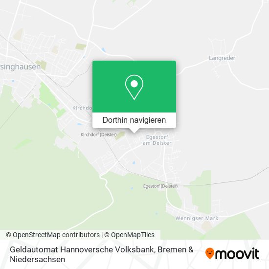 Geldautomat Hannoversche Volksbank Karte