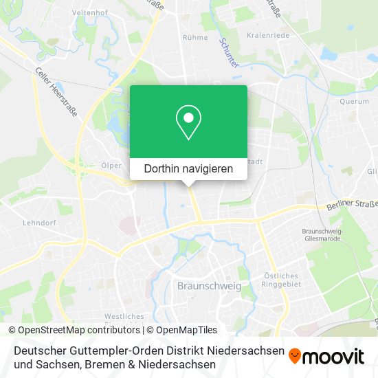 Deutscher Guttempler-Orden Distrikt Niedersachsen und Sachsen Karte