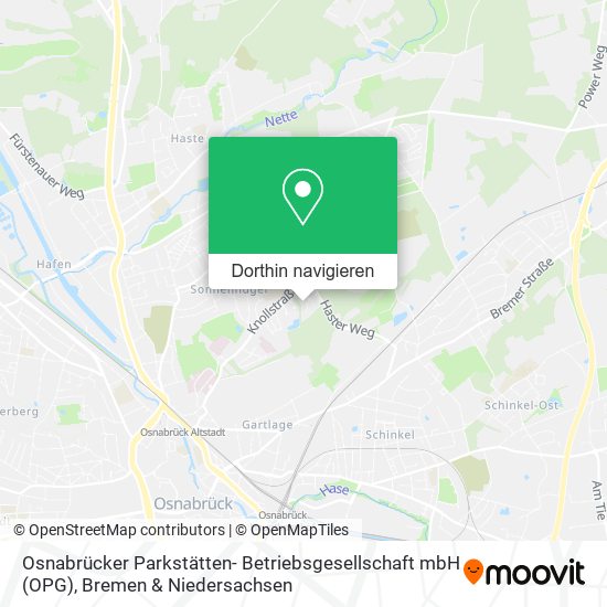 Osnabrücker Parkstätten- Betriebsgesellschaft mbH (OPG) Karte