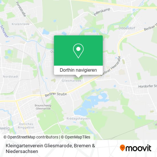 Kleingartenverein Gliesmarode Karte