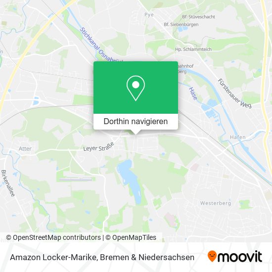 Amazon Locker-Marike Karte