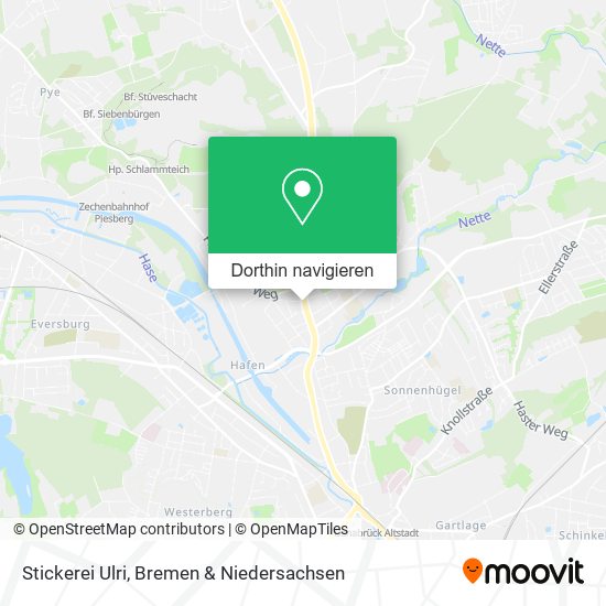 Stickerei Ulri Karte
