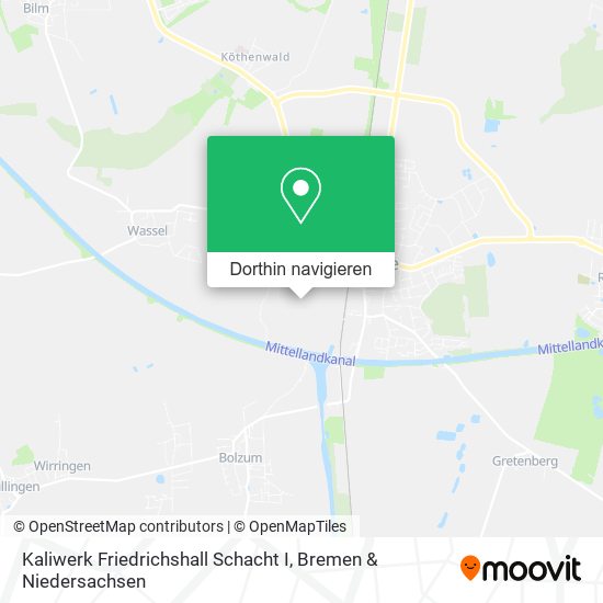 Kaliwerk Friedrichshall Schacht I Karte