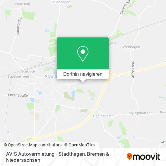AVIS Autovermietung - Stadthagen Karte