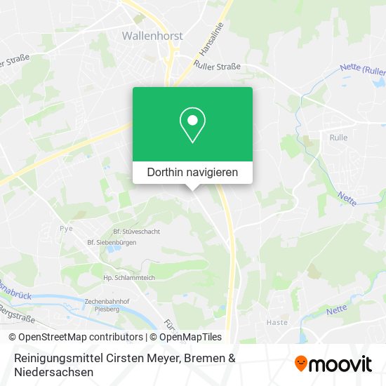 Reinigungsmittel Cirsten Meyer Karte