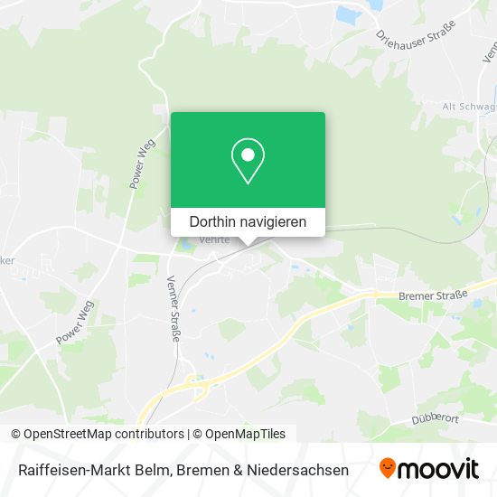 Raiffeisen-Markt Belm Karte