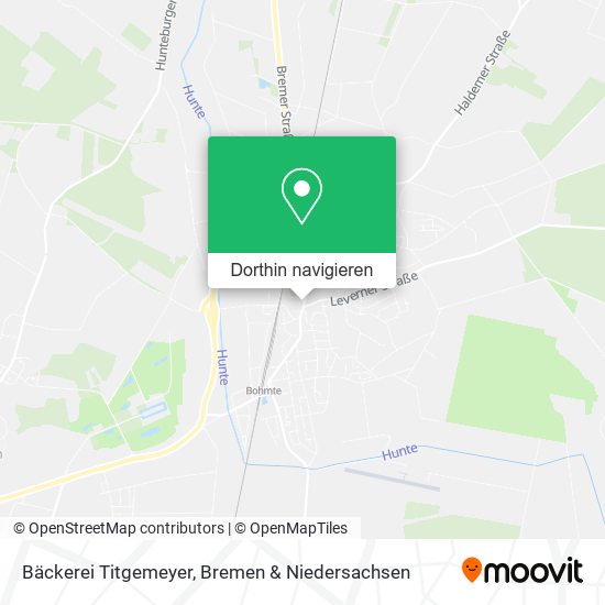 Bäckerei Titgemeyer Karte