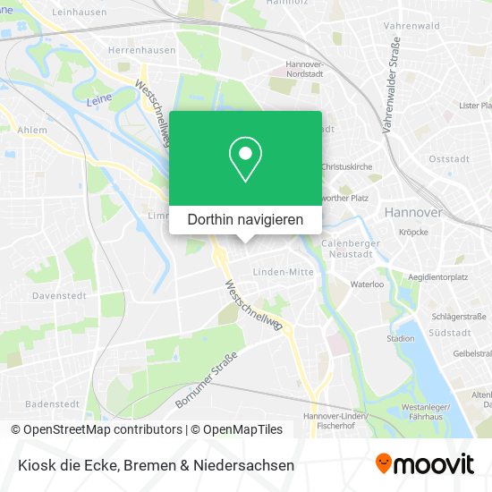 Kiosk die Ecke Karte