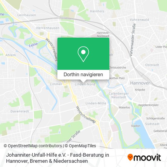 Johanniter-Unfall-Hilfe e.V. - Fasd-Beratung in Hannover Karte