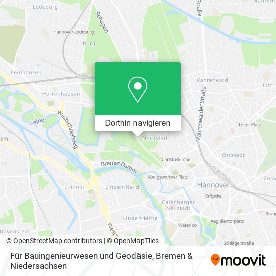 Für Bauingenieurwesen und Geodäsie Karte