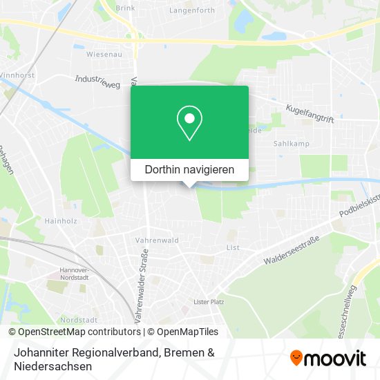 Johanniter Regionalverband Karte