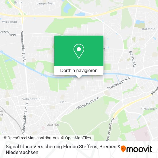 Signal Iduna Versicherung Florian Steffens Karte