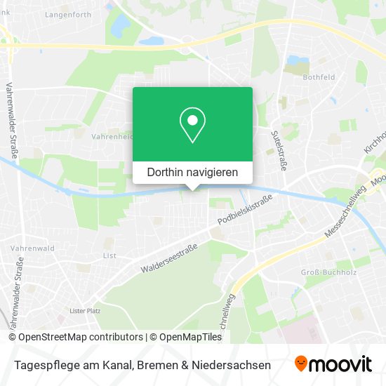 Tagespflege am Kanal Karte