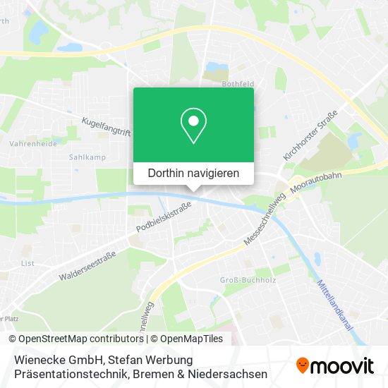 Wienecke GmbH, Stefan Werbung Präsentationstechnik Karte