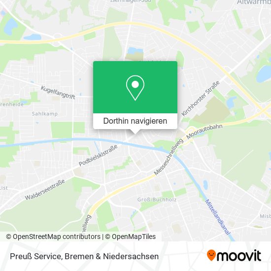 Preuß Service Karte