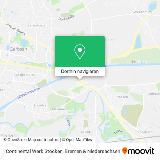 Continental Werk Stöcken Karte
