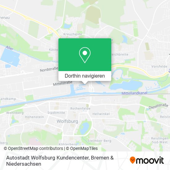 Autostadt Wolfsburg Kundencenter Karte