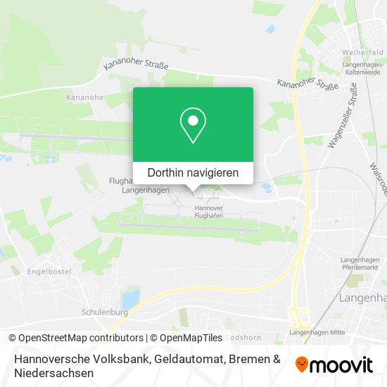 Hannoversche Volksbank, Geldautomat Karte