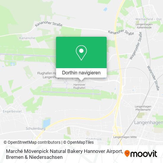 Marché Mövenpick Natural Bakery Hannover Airport Karte