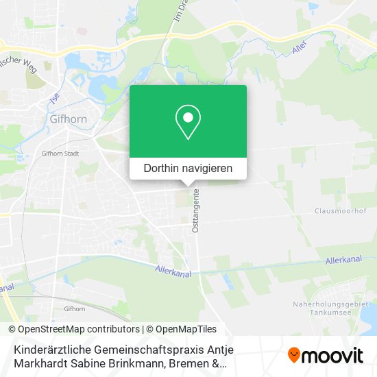 Kinderärztliche Gemeinschaftspraxis Antje Markhardt Sabine Brinkmann Karte
