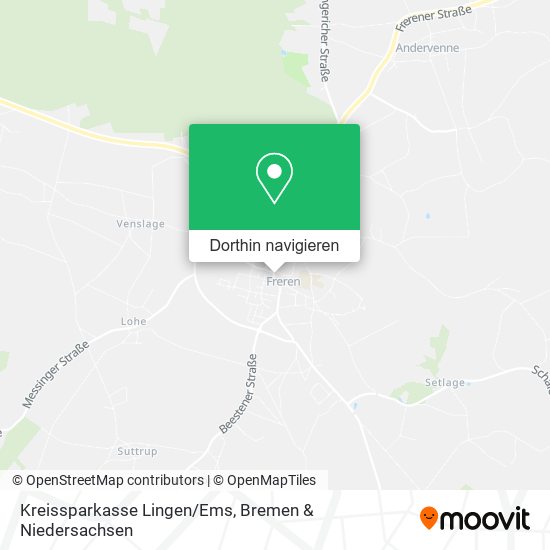 Kreissparkasse Lingen/Ems Karte