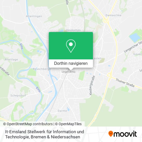 It-Emsland Stellwerk für Information und Technologie Karte