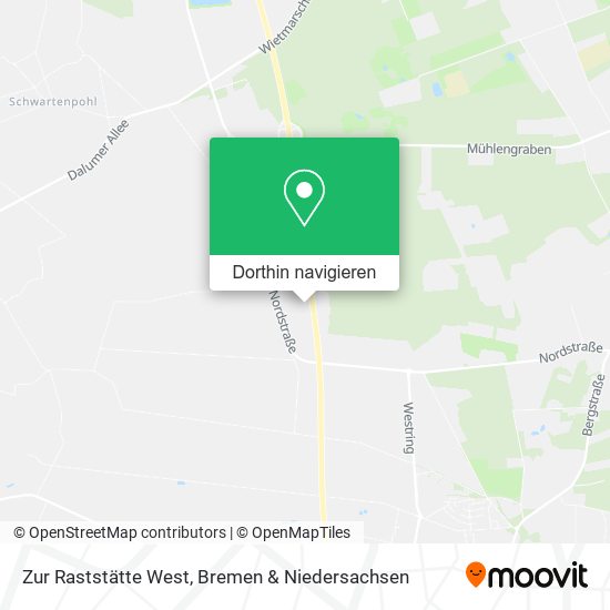Zur Raststätte West Karte