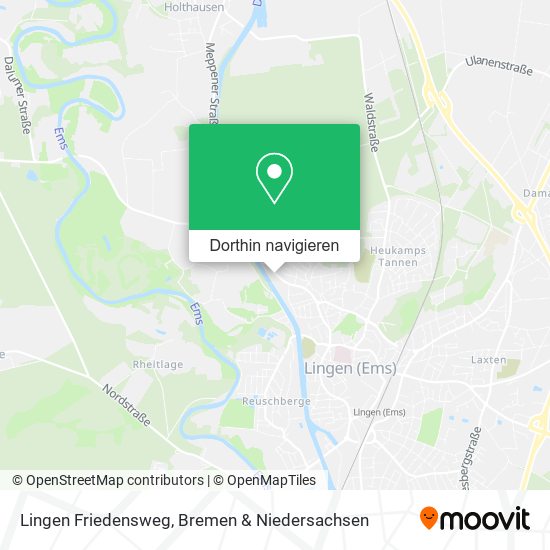 Lingen Friedensweg Karte